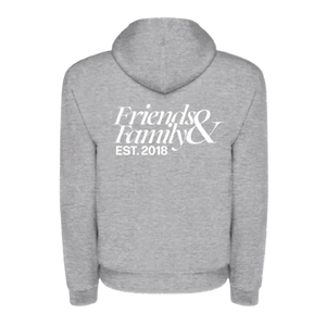 FRIENDS AND FAMILY GREY HOODIE