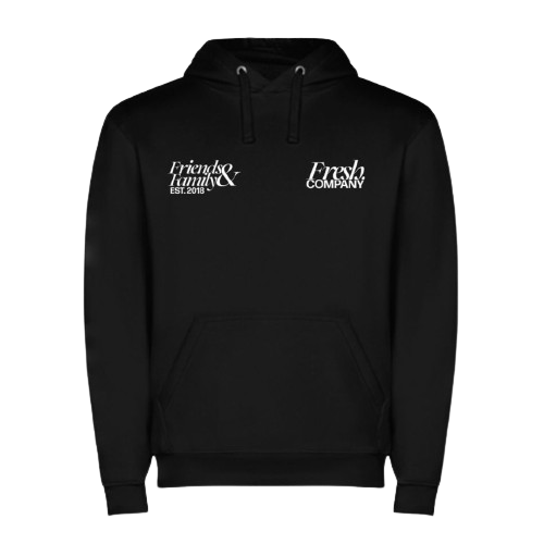 FRIENDS AND FAMILY BLACK HOODIE