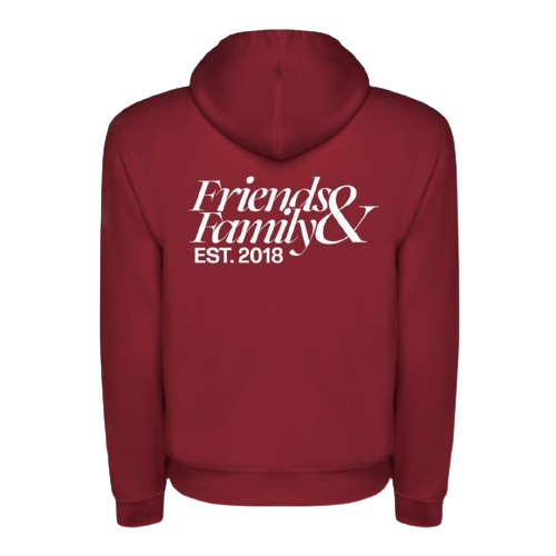 FRIENDS AND FAMILY GARNET HOODIE